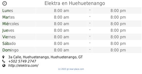 horario de elektra